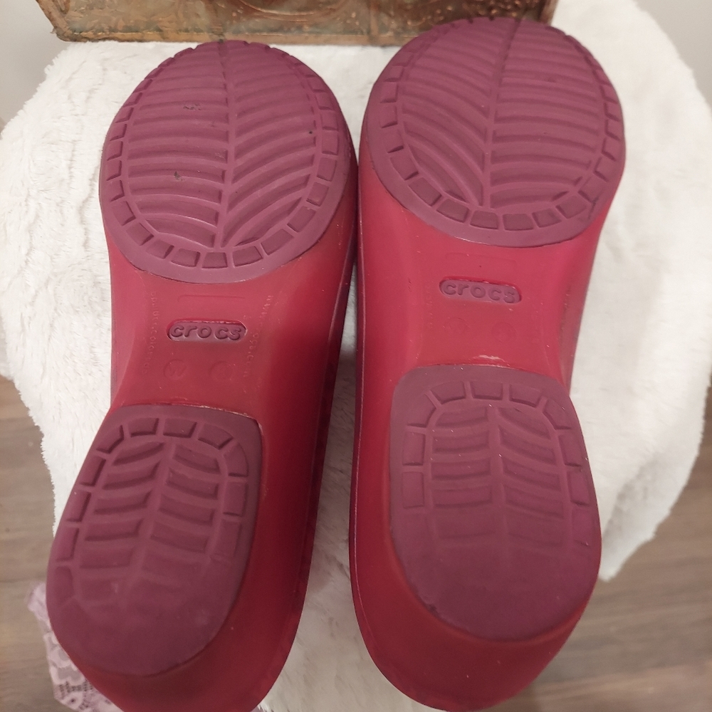 Crocs wedges shoes size  w 8 - Picture 5 of 7
